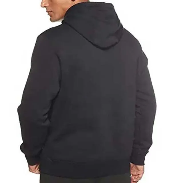 Пуловер с вышитым логотипом 100% хлопковый флисовый однотонный Повседневный