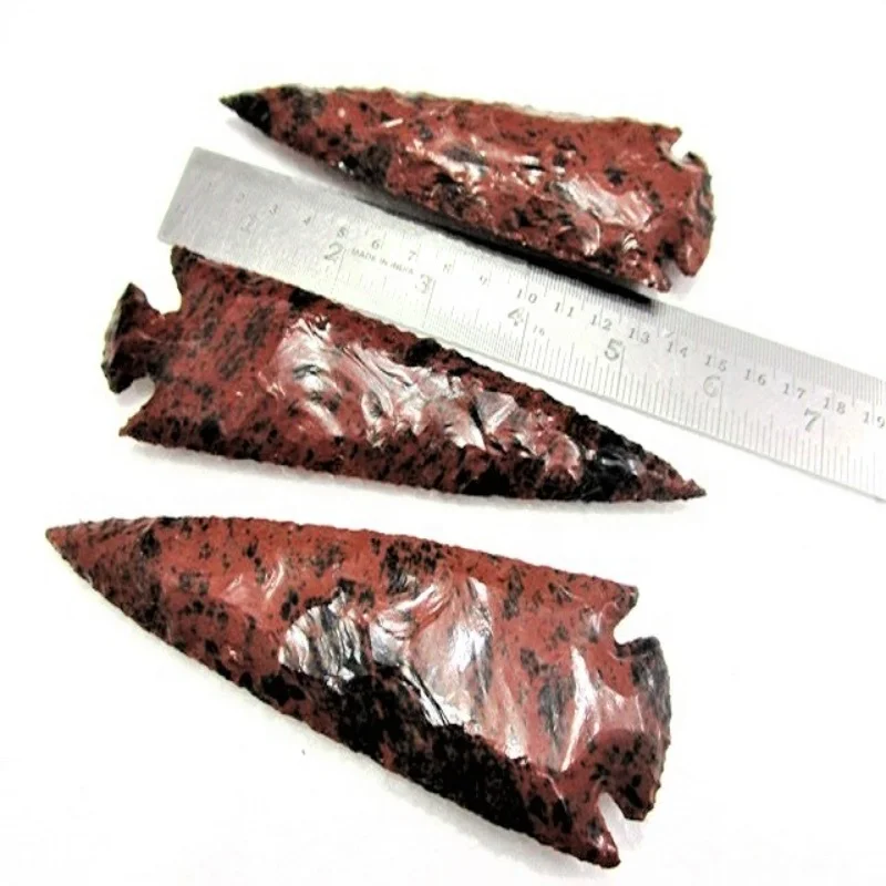 Mahogany Obsidian Arrowheads  5 Inch Wholesale Bulk Crystal Crafts Natural Stones Rocks Mahogany Obsidian Arrowheads For Sale