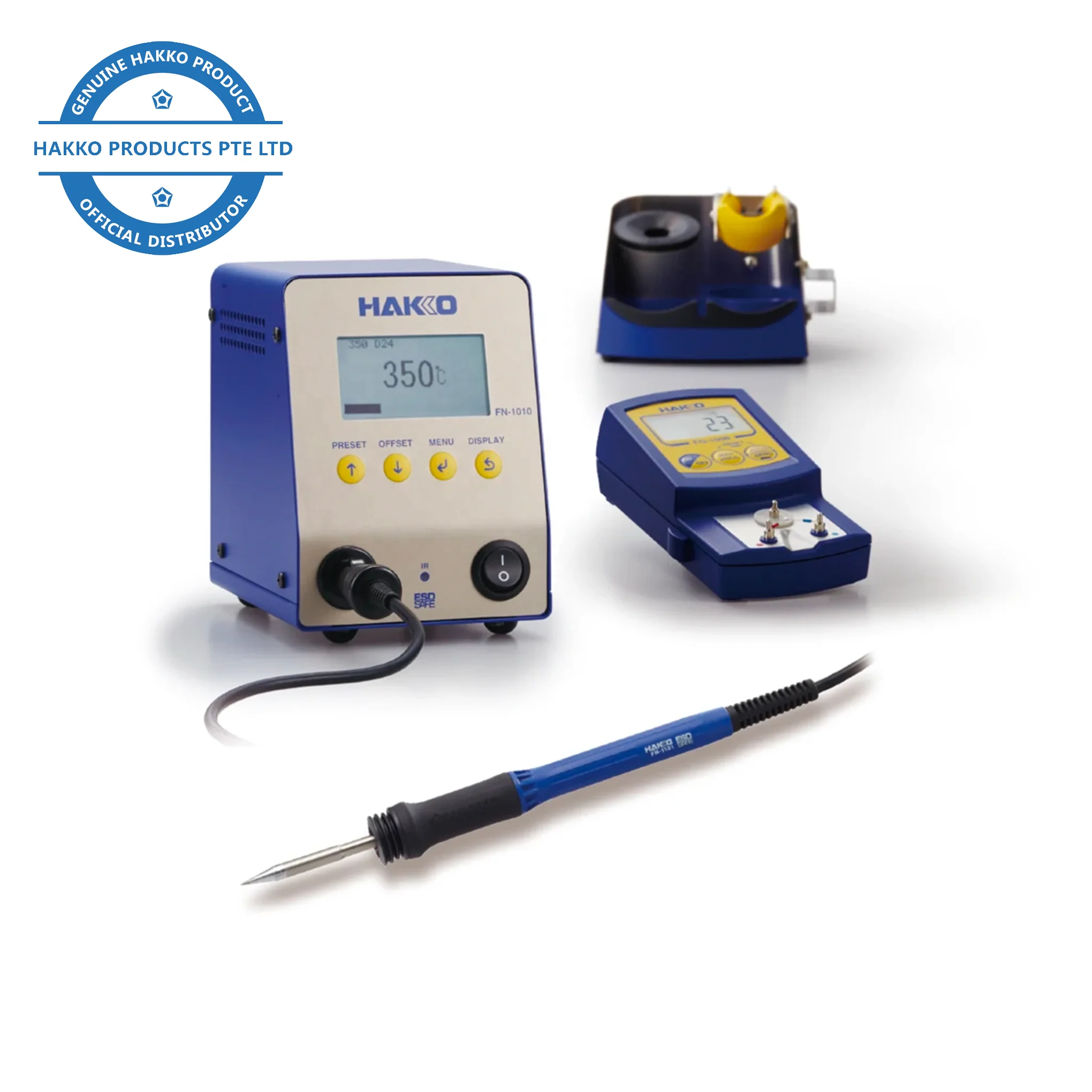 Hakko FN-1010 IoT Capable Soldering Station 100W Lead Free Digital RoHS N2 ESD Soldering Iron