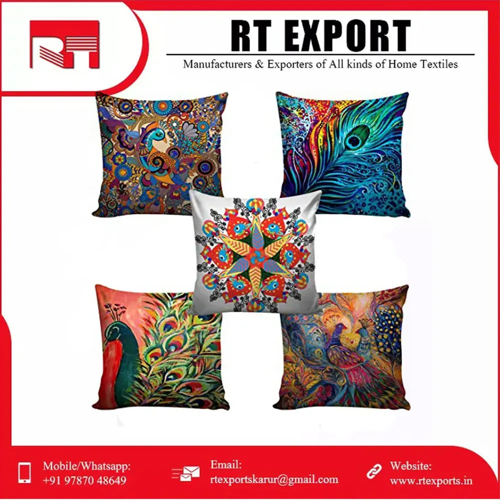 Latest Design Decorative 100% Pure Cotton Customized Home Decoration Pillow Cases Pillow Cover