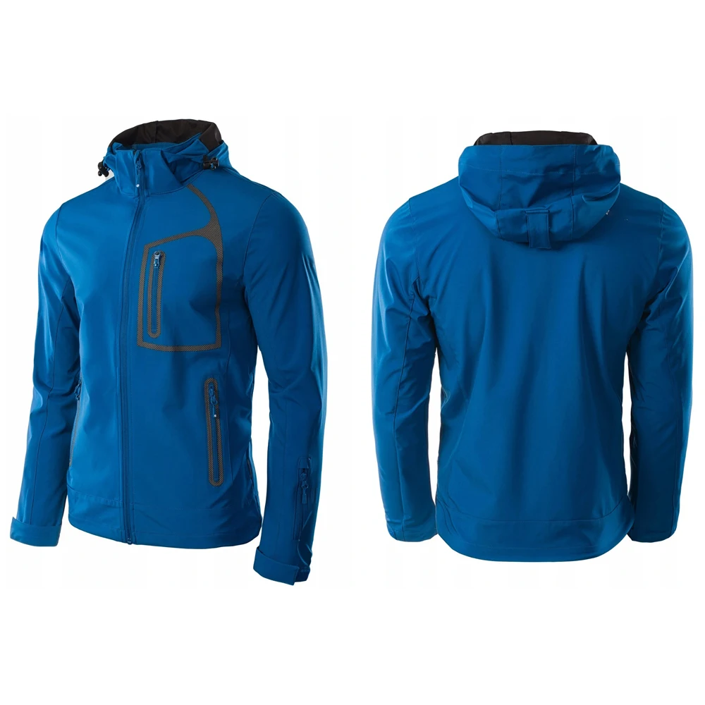 New Trend Custom Design Water Resistance Polyester Fabric Softshell Jacket With Zipper Pockets