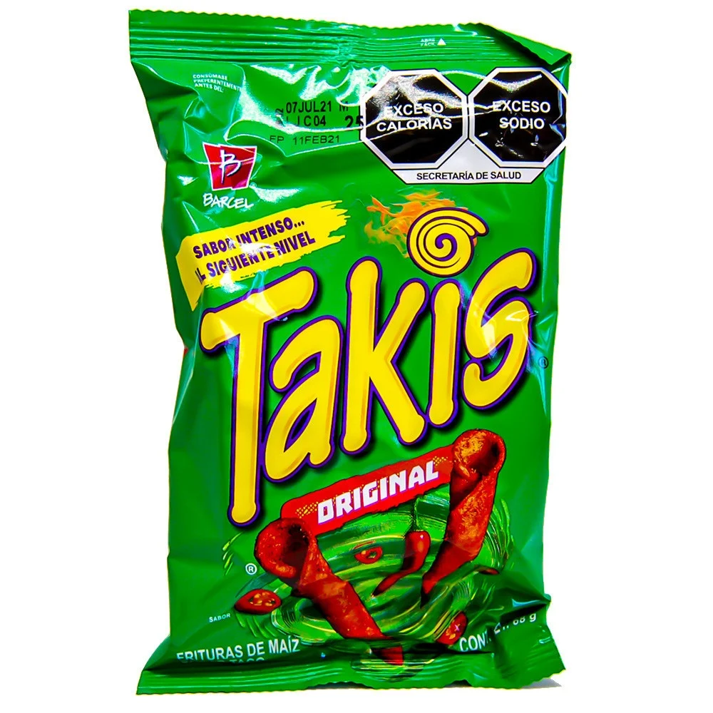 Синий тепло горячий Takis наслаждаться