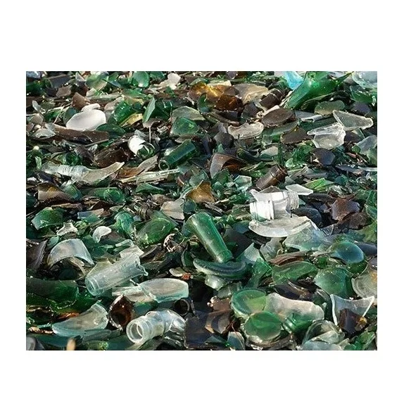 Оптовая цена стеклянные бутылки разбитые из переработанного