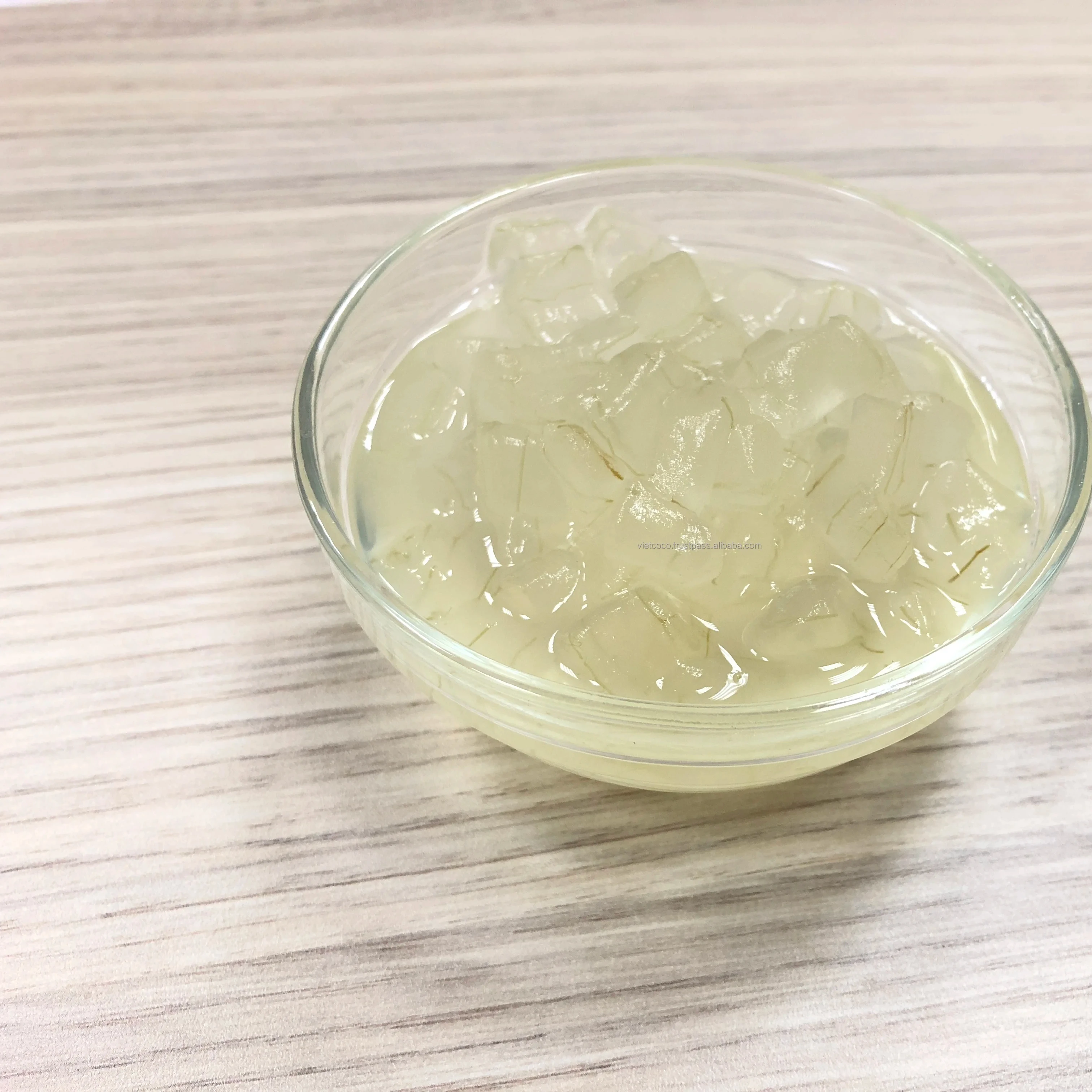 Cube Aloe Vera Jelly Gel Soft Drinks fruit In Natural Syrup Cup Drink Beverages Coffee Topping Bubble Milk Tea Natural Flavor