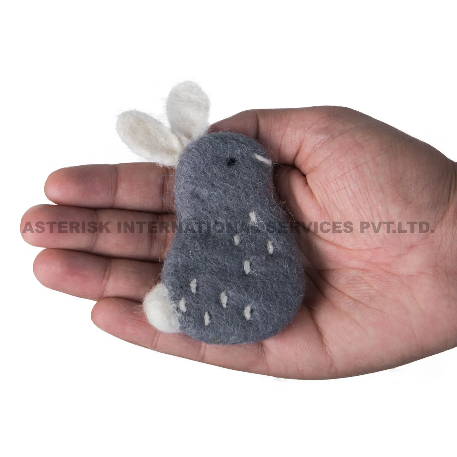 Adorable Hand Crafted Hare Felted Wool Bunny Educational Montessori Toys Handmade Animal Figure Made From 100% Wool