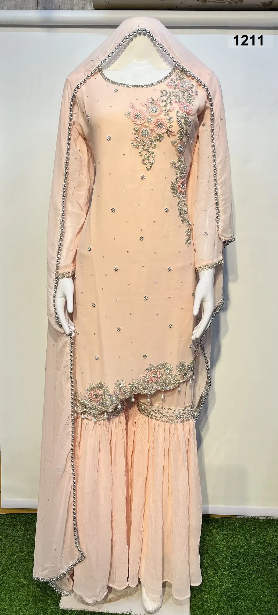 Handwork Women Salwar Suit Embroidered Ladies Salwar Kameez For Wedding Wear At Wholesale Price From India