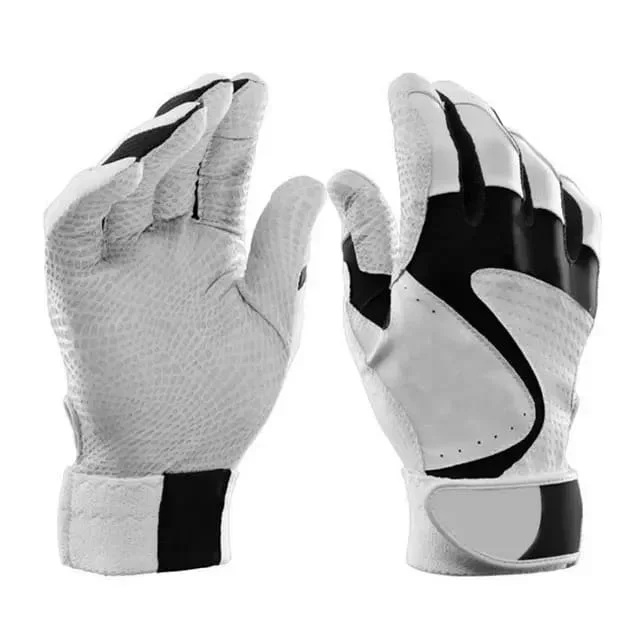 Wholesale Genuine Leather Palm Baseball Softball Gloves Top Rated Super Grip Youth Adult Batting Gloves with Free Samples