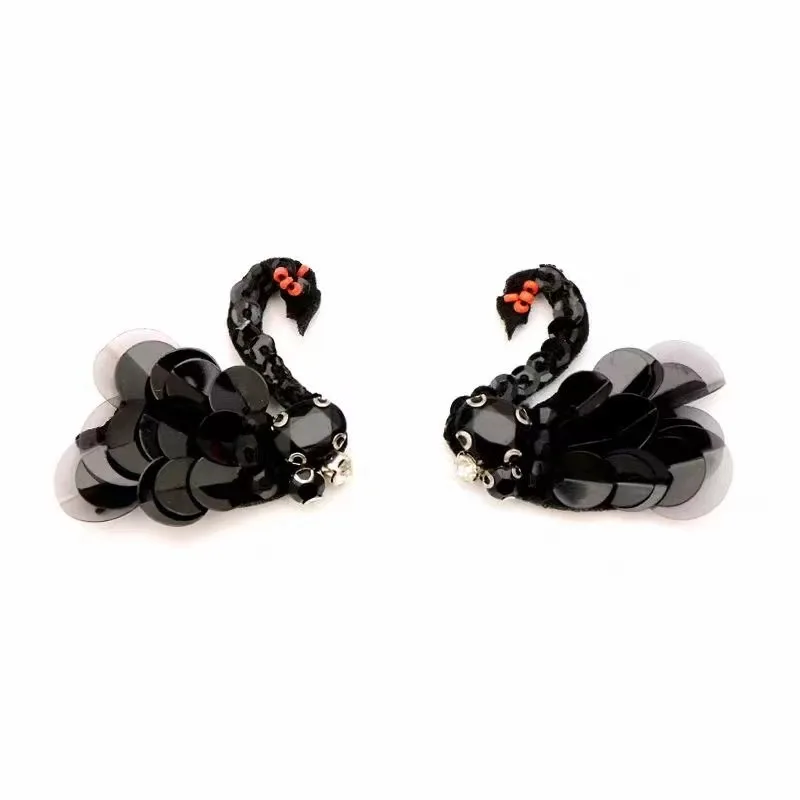 Custom Wholesale Iron On Embroidery  Patch For Clothes,custom embroidered custom sequin beaded applique patch