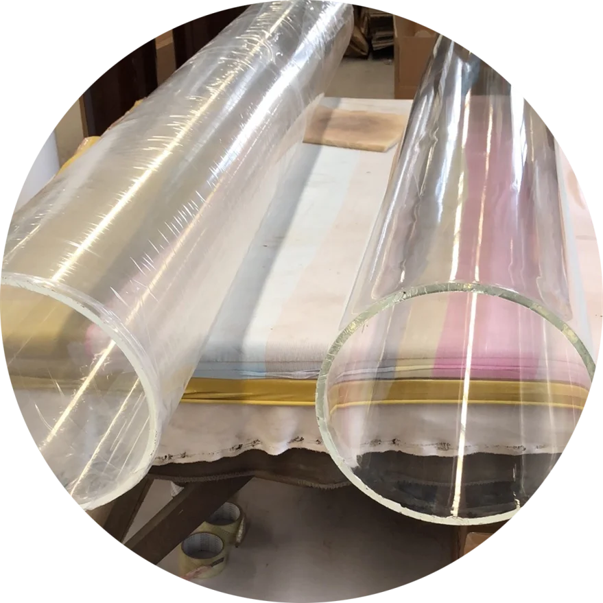 Kingsign flexible dimensions clear perspex tubing plexi glass tube