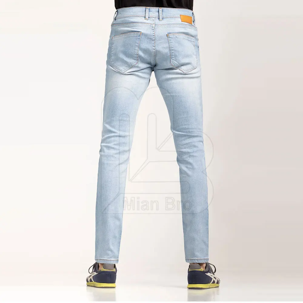 Wholesale Men Straight Classic Jeans Male Denim Pants Brown Jeans For Sale / High Quality Men Jeans Pant