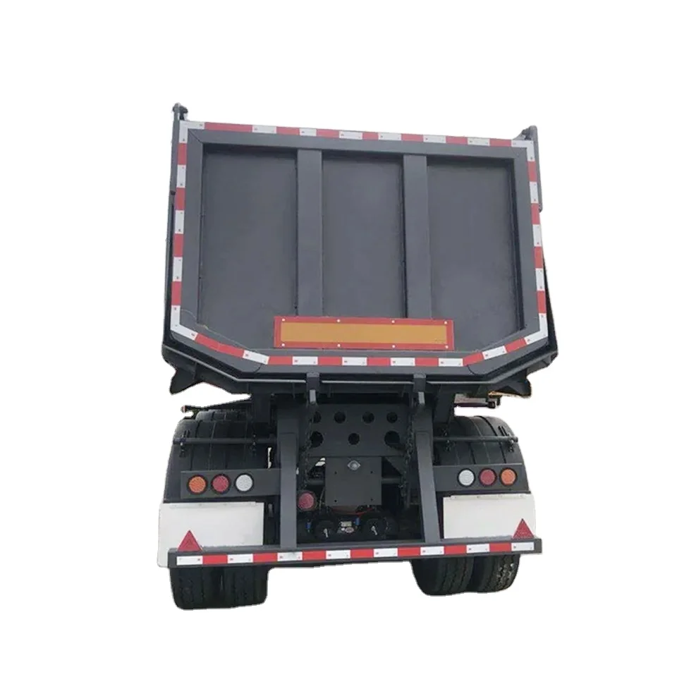 INDON Dump Semi Trailer High quality tipper/dump trailer with draw bar farm tractor full trailer