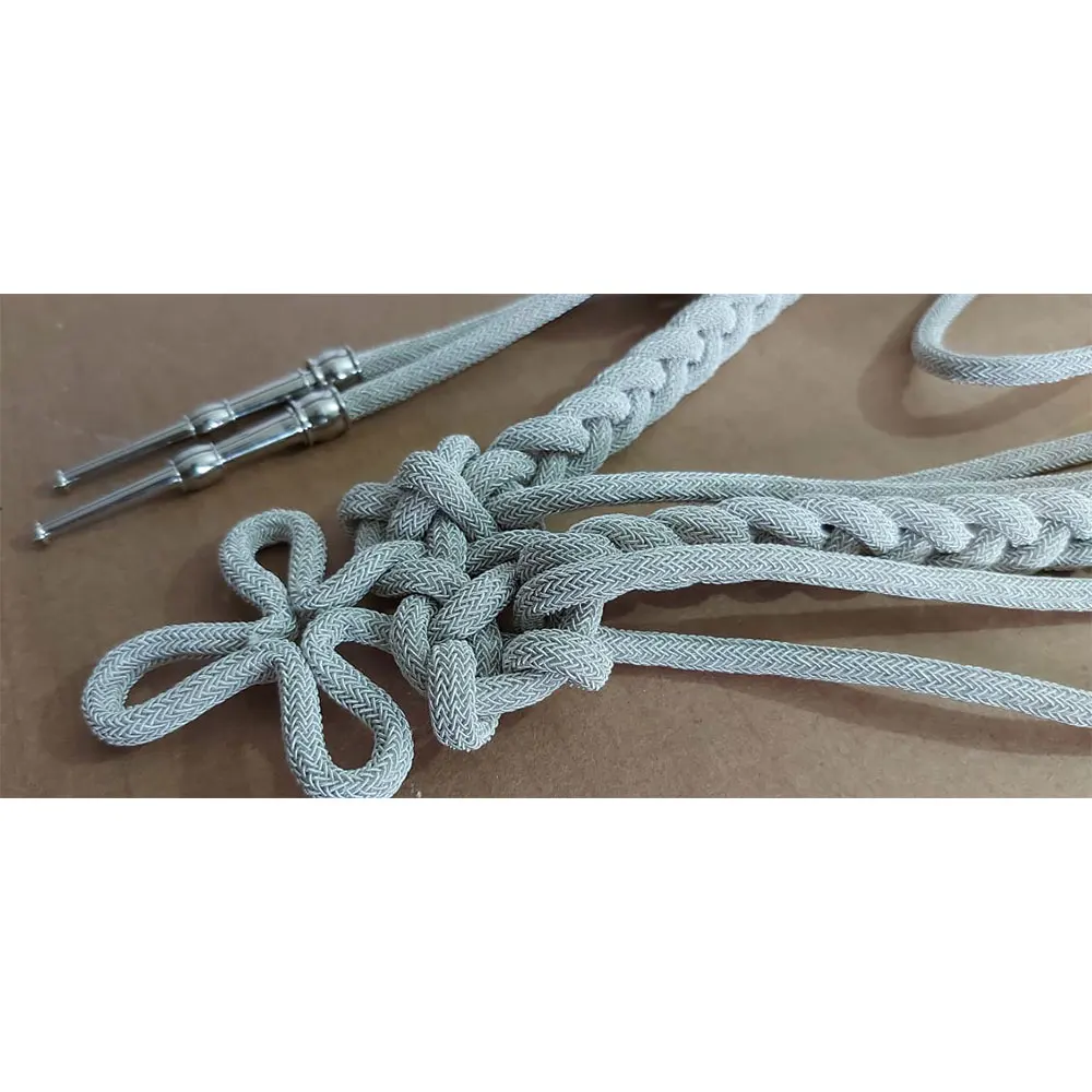 2024 Factory Price Ceremony Aiguillette Ceremonial Uniform Shoulder Cords With Metal Pendant Shoulder Cord