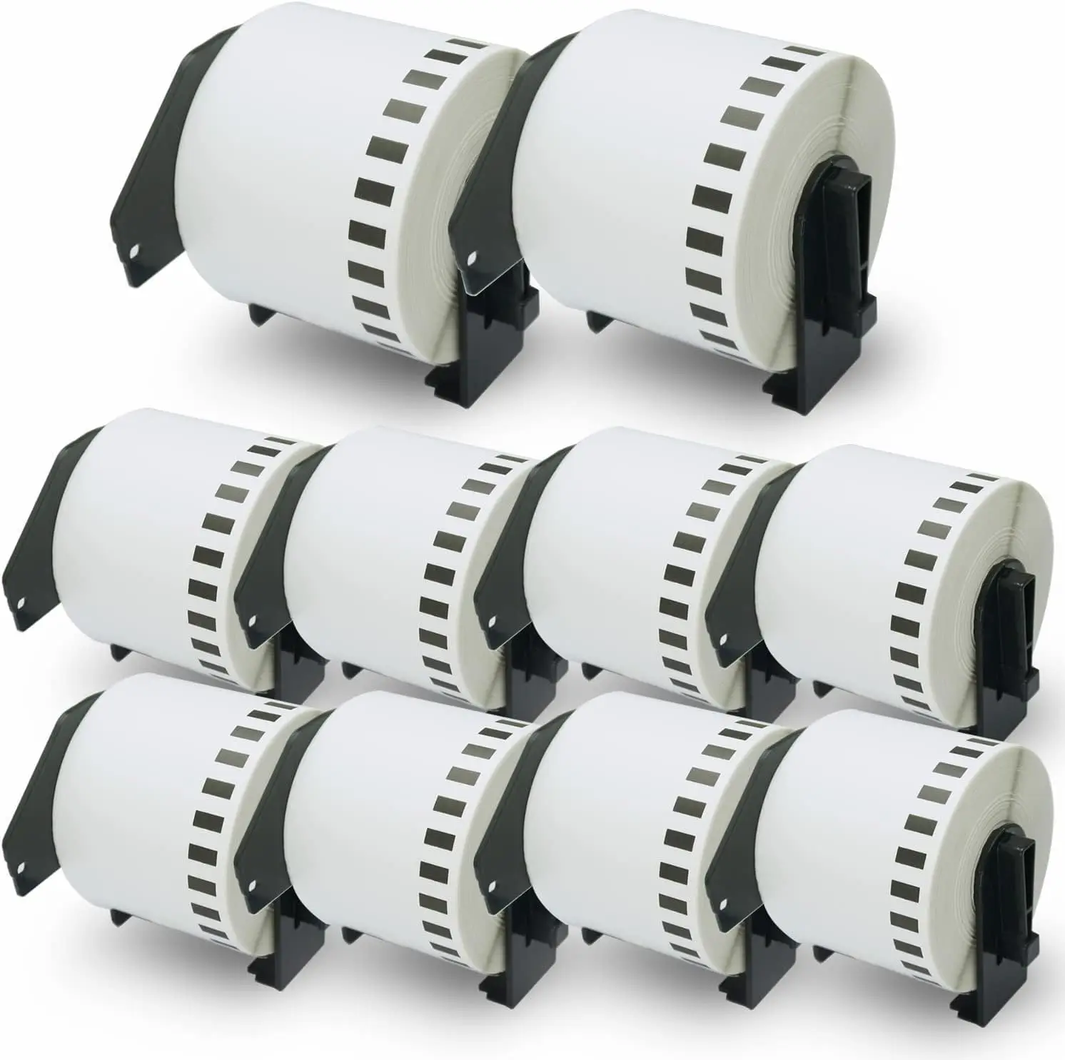 Compatible Continuous Labels Replacement for Brother DK-2205 (2.4 in X 100 Ft) Use with QL Label Printers [10 Rolls]