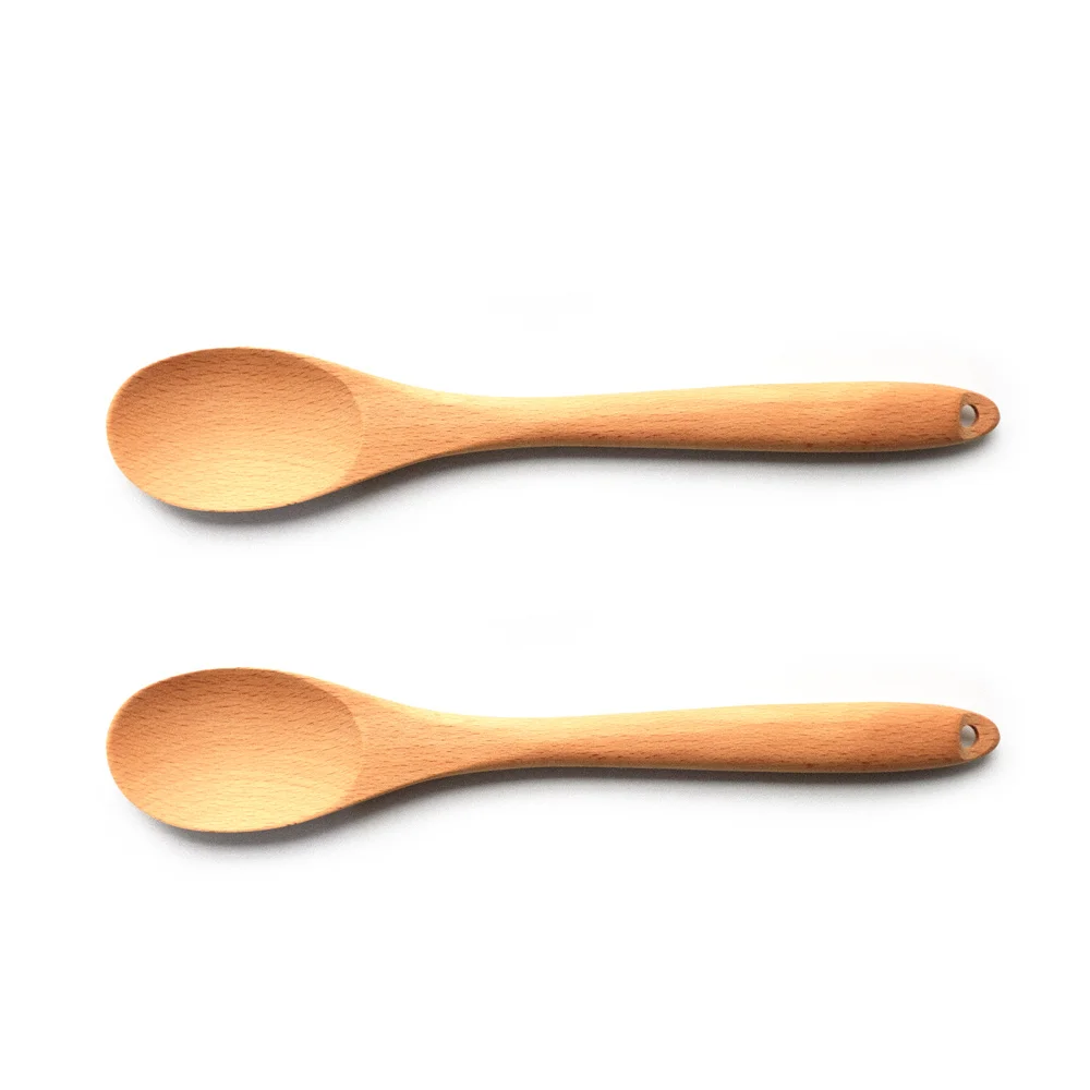 Kitchen Utensils Cutlery Set Healthy Popular Spoons For Cooking Tool Beech Wood Spoons
