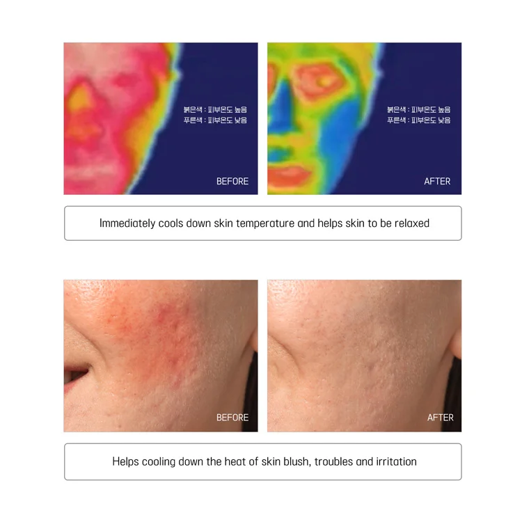 korean skin care private label vegan egf moisturizer collagen mask Cooling facial Mask powder Soothing Gel Centella Asiatica