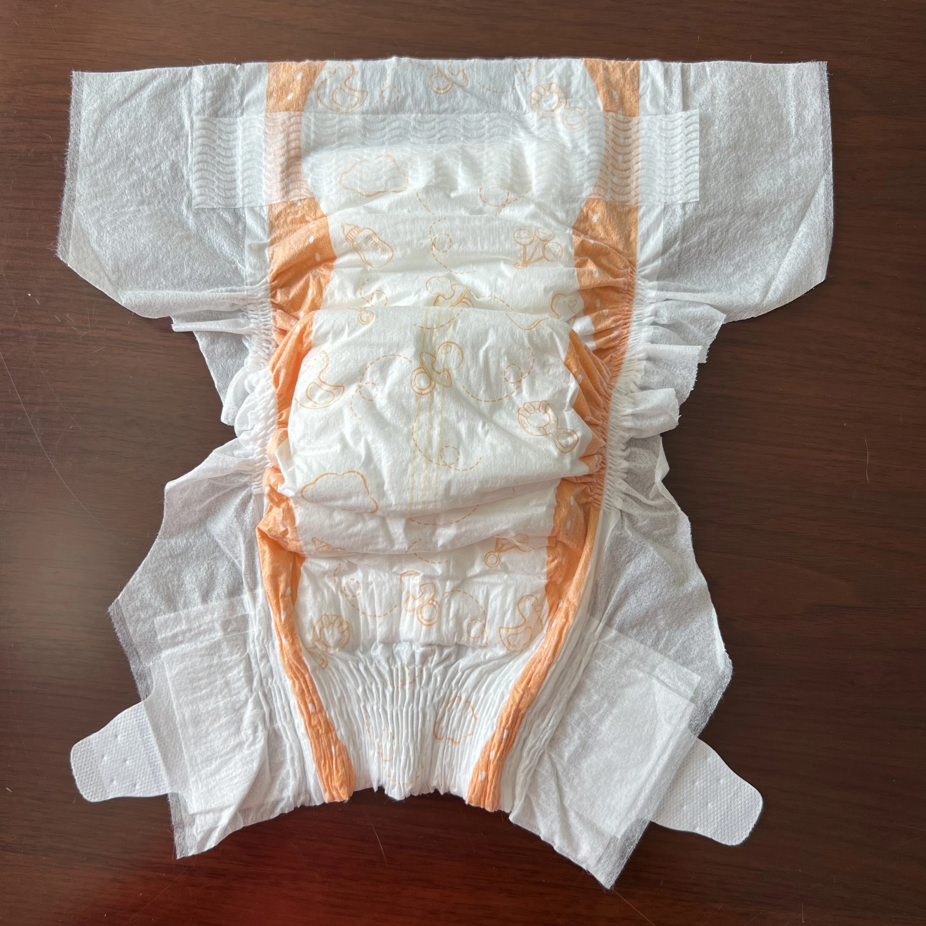 Free sample nonwoven cotton pampered disposable baby diaper in wholesale