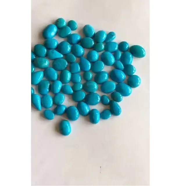 Natural Turquoise known for its captivating blue-green hue and smooth finish With AAA Quality and Exceptional Luster Clarity