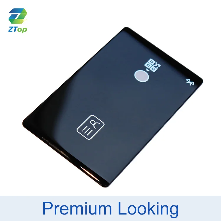 CNC machined toughened silk screen glass panel cut to size tempered glass panel for smart door lock security