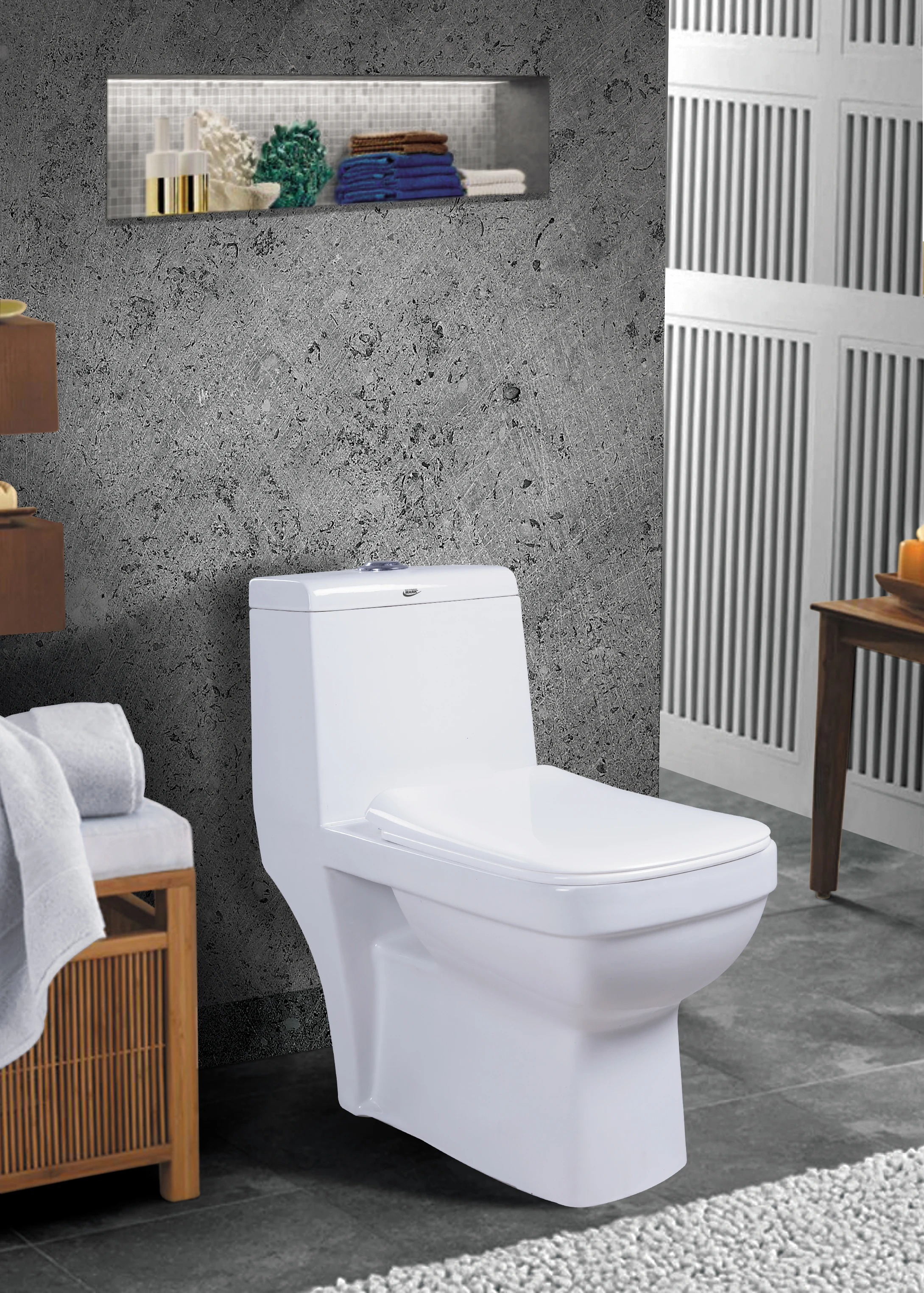 Export Quality Modern Style Western Sanitary Ware Seat Alfa One Piece Toilet Seats at Wholesale Prices from India