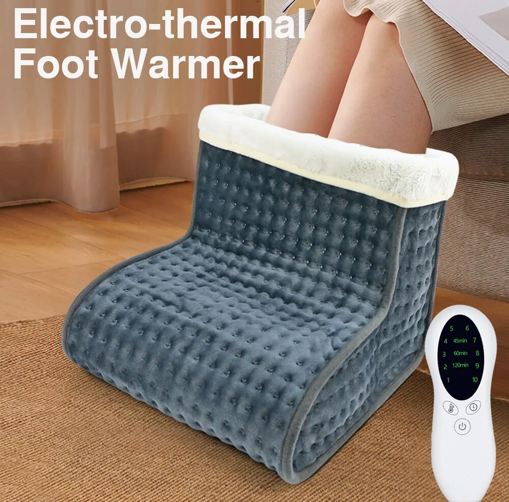 Electric Foot Warmer Heater USB Charging Power Saving Warm Foot Cover Feet Heating Pads for Home Bedroom Sleeping Foot Blanket