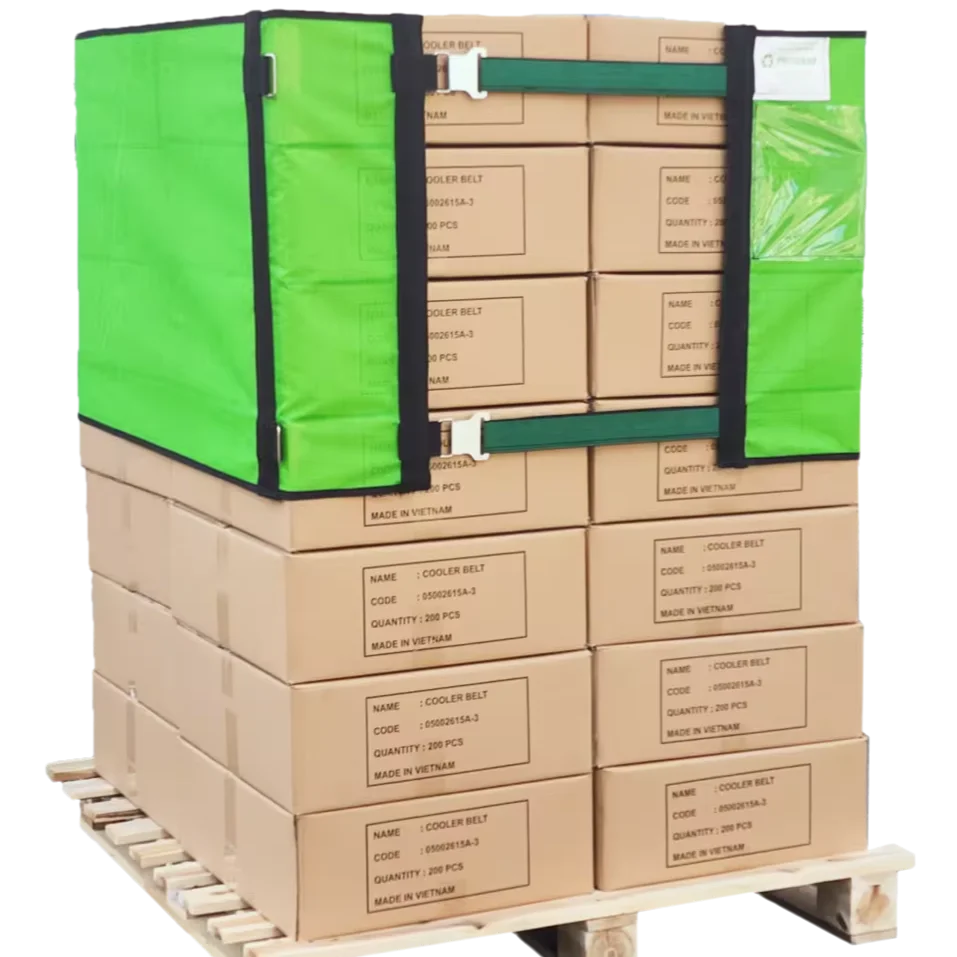 Provina - Reusable Factory Direct Customized Heat Resistant Breathable Green Pallet Wrap for Pallet