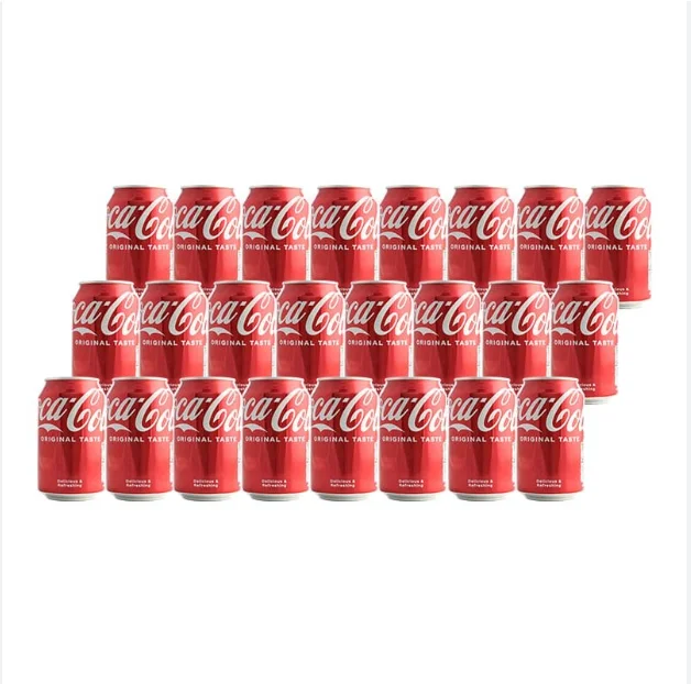Coca Cola 330ml X 24 Pcs Original Taste Carbonated Drink Halal Beverage Sparkling Fresh