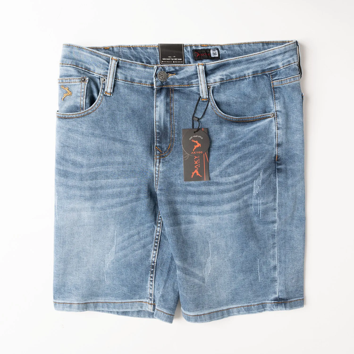 Hot Selling Cheap Summer Shorts Men/Cotton Shorts 98%-2% Spandex Denim Shorts Vietnam Goods