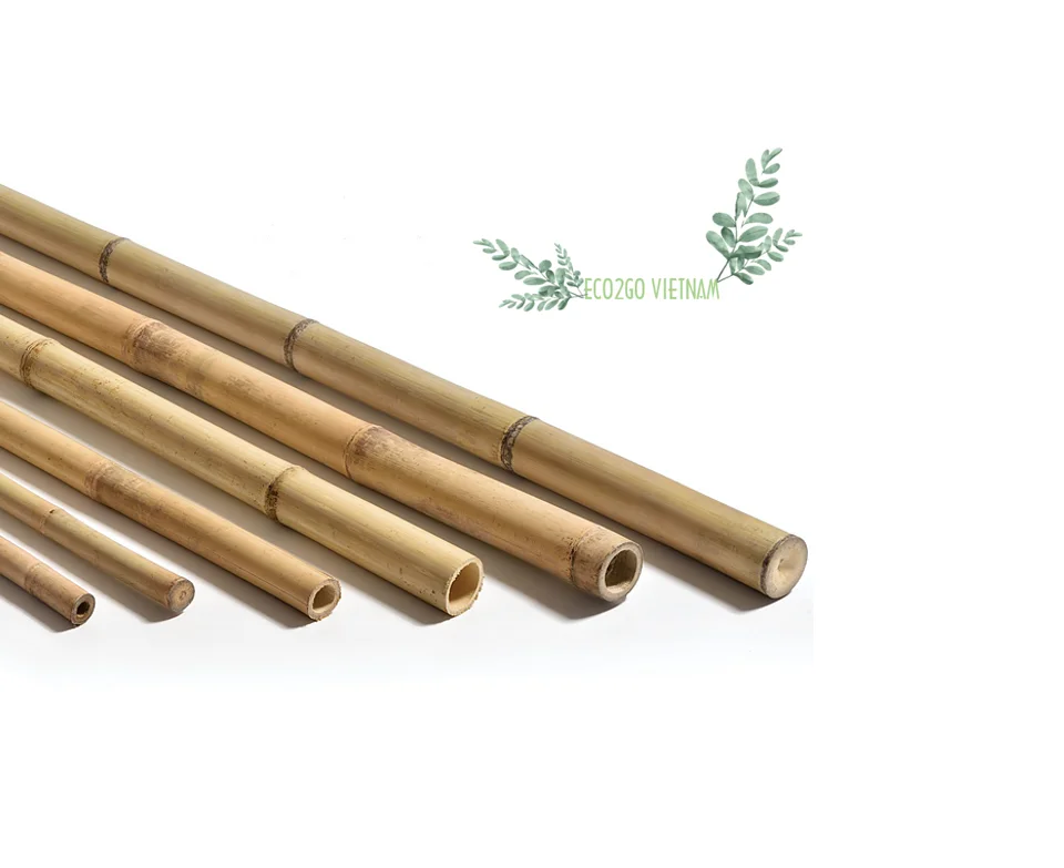 Оптовая продажа необработанные натуральные гибкие бамбуковые колья/бамбуковые трости/бамбуковый столб для садоводства высокое качество сделано в Eco2go Vietnam