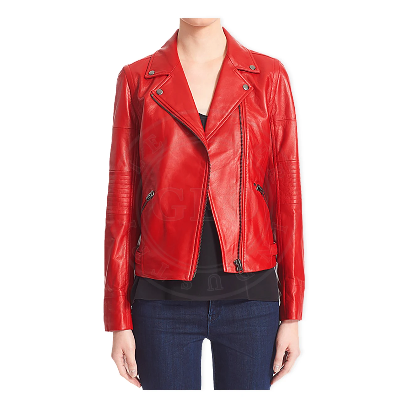 New Arrival Ladies Winter Fashion Leather Jackets Young Chic