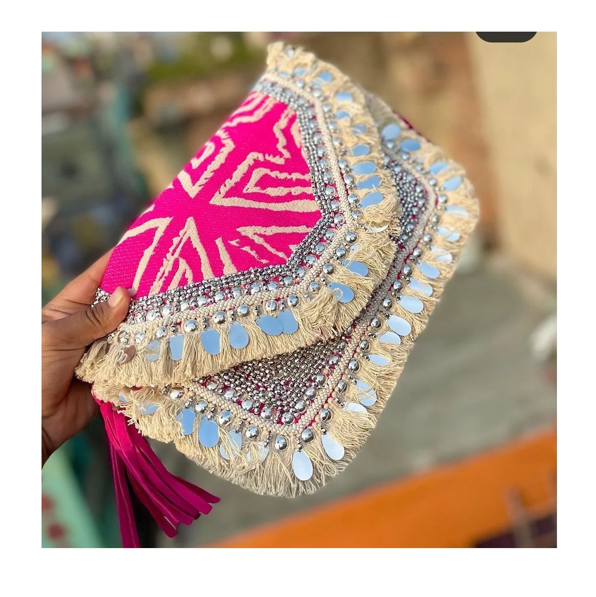 Envelope Evening Clutch Bag luxury women Handcrafted Bags Women Trendy Fancy Clutch India Beaded Clutch Bag  Guru Kirpa Export
