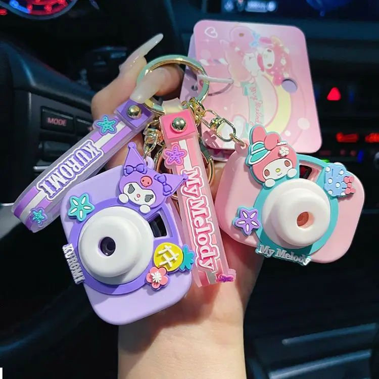 Wholesale Creative Exquisite Simulation 3D Key Chain School Bag Couple Pendant Plastic Mini Cartoon Game Camera Keychain