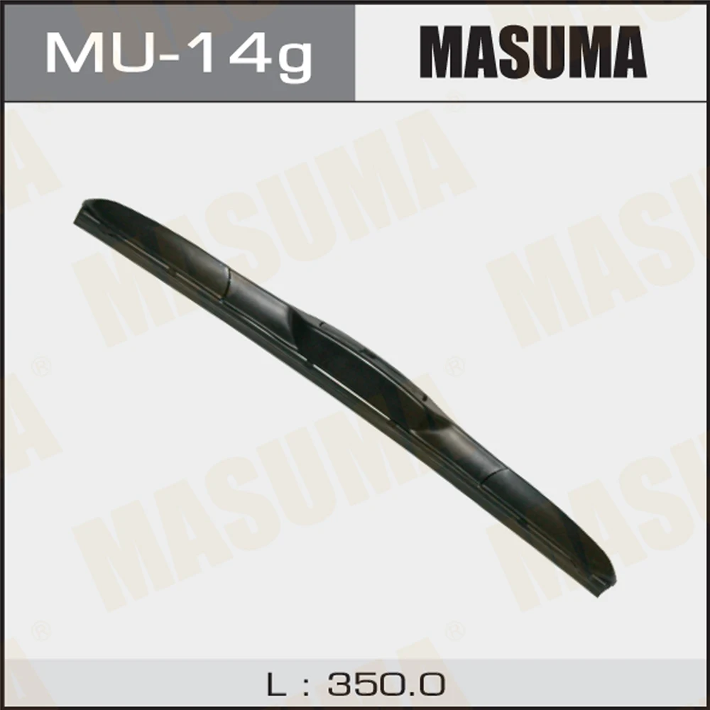 MASUMA MU-14g Universal Silicone Auto Parts 22/19 Inches Flat Window Windshield Wiper Blade for Various Vehicles