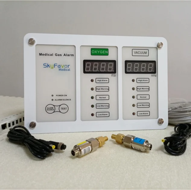 Hospital Gas area Alarm System Pipeline for Air, Oxygen, VAC Medical area Alarm unit