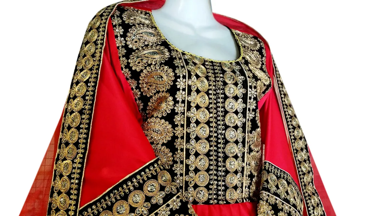 New Afghani Kuchi Banjara Tribal hot selling frock Afghan Libas e Aroosi Muslim Bridal Clothes Pashtun Drees In Side Cut Design
