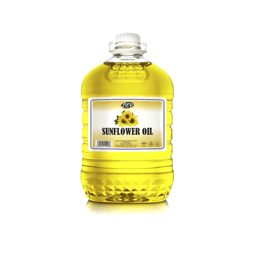 Best quality organic sunflower seed oil for cooking 5 litre plastic bottle from manufacturer hot sale sunflower oil
