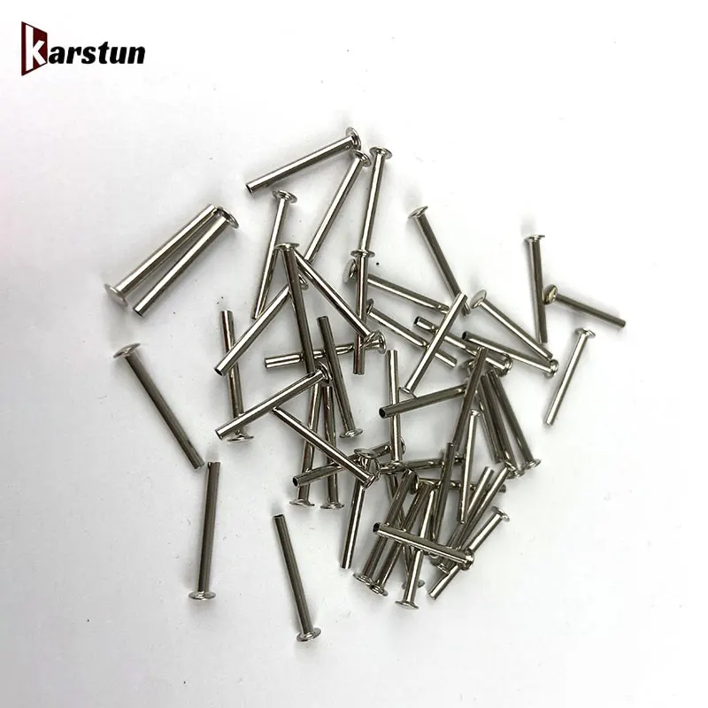 Custom Flat Head Steel Half Hollow Rivets Semi-Tubular Rivet