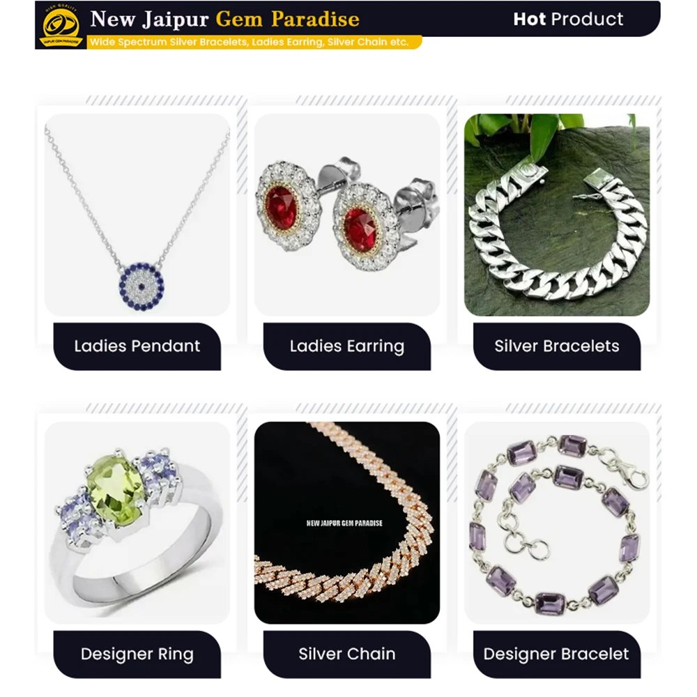 Trendy Fashionable Silver 925 Sapphire With Moissanite Diamonds Pendant Sale From Jewelry Manufacturer