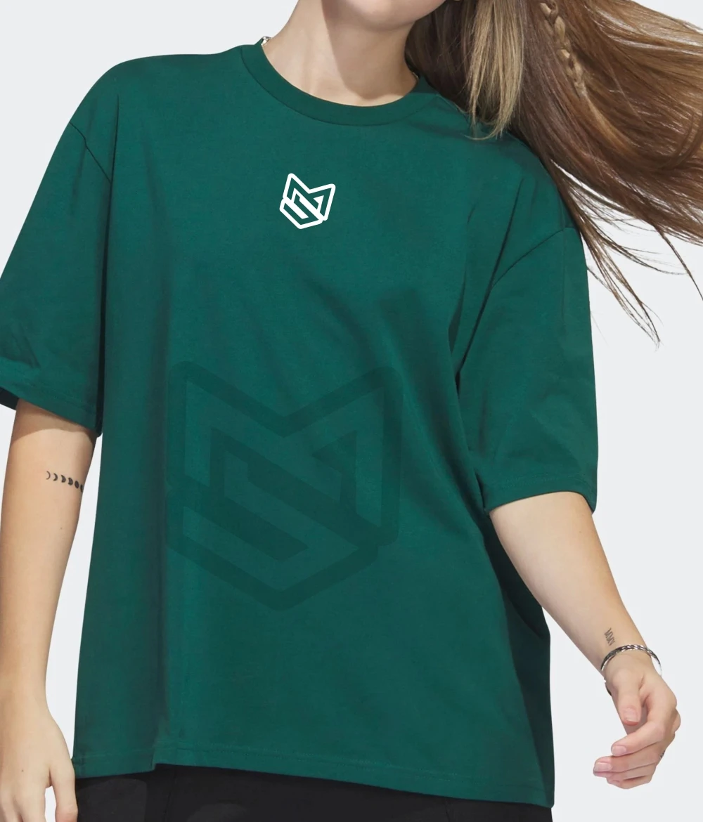 High Quality Oversize Custom Logo Puff Printed Drop Shoulder plus Size O-Neck T shirts For Women