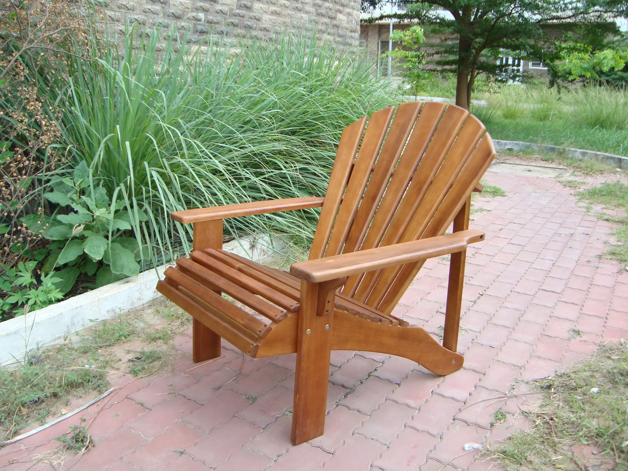 High Quality American Style Outdoor Balcony Natural Wooden Adirondack Chair Made In Vietnam