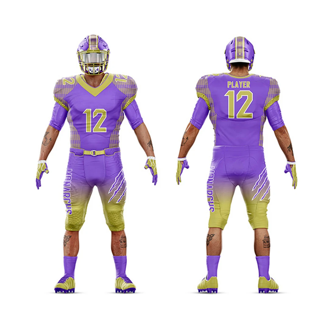 3D Sublimation Printing American Football Uniform Best Hot Selling Customized American Football Uniform
