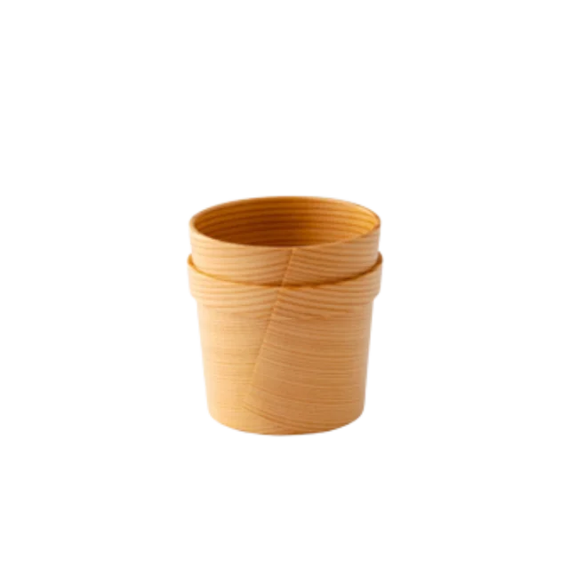 Made In Japan Design Handmade Wooden Soup & Side Bowl 7oz Japanese Traditional Crafts Oodate-Magewappa Dinnerware