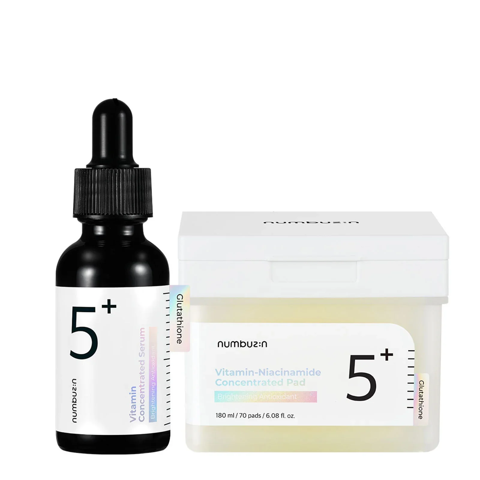 Korean Skincare Beauty Products Original Face Care Cosmetics Numbuzin No.5+ Vitamin Niacinamide Concentrated Toner Pad 70pads