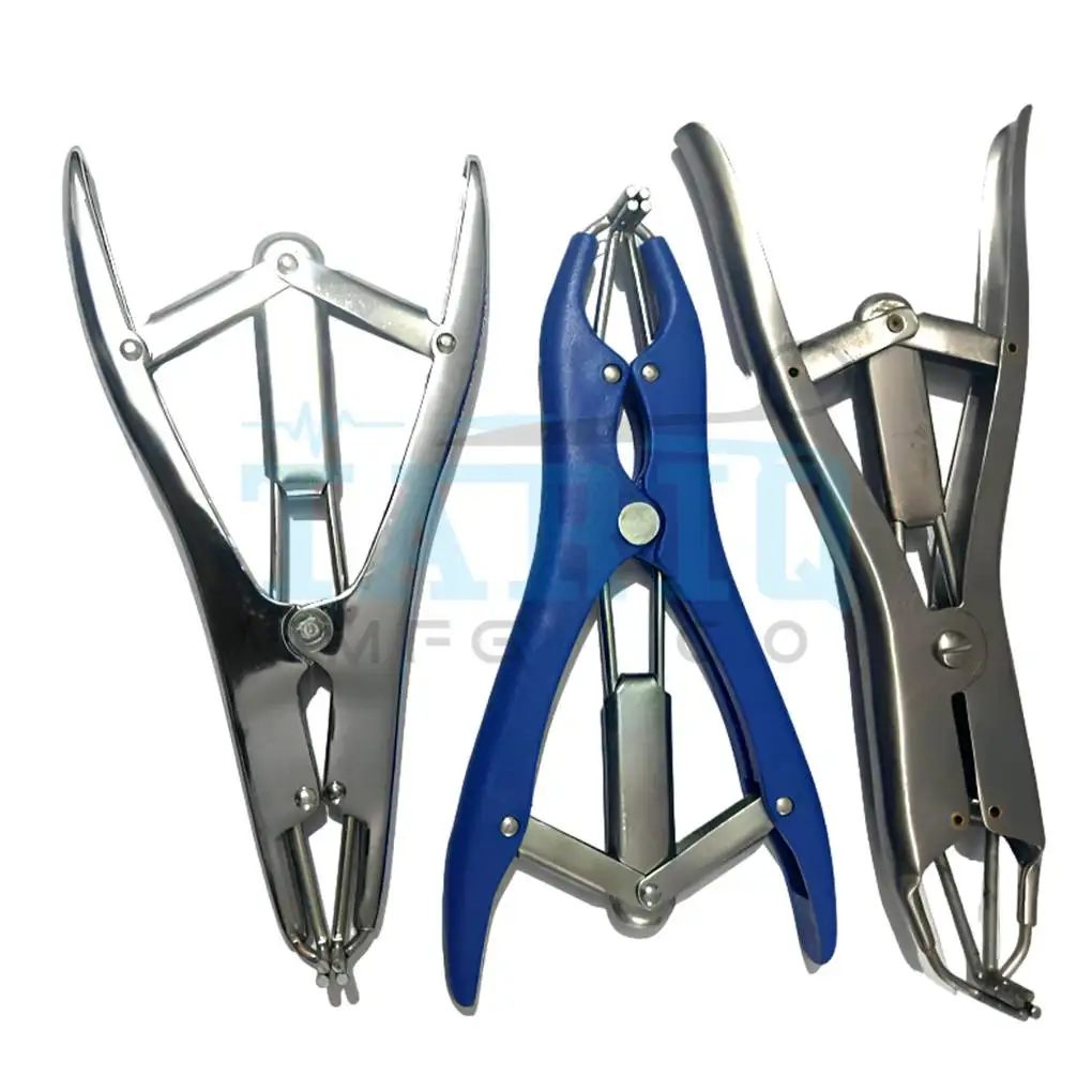 High quality Elastrator Castrating Pliers Rubber Rings Elastrator Banding Pliers Castration Applicator Veterinary Instruments