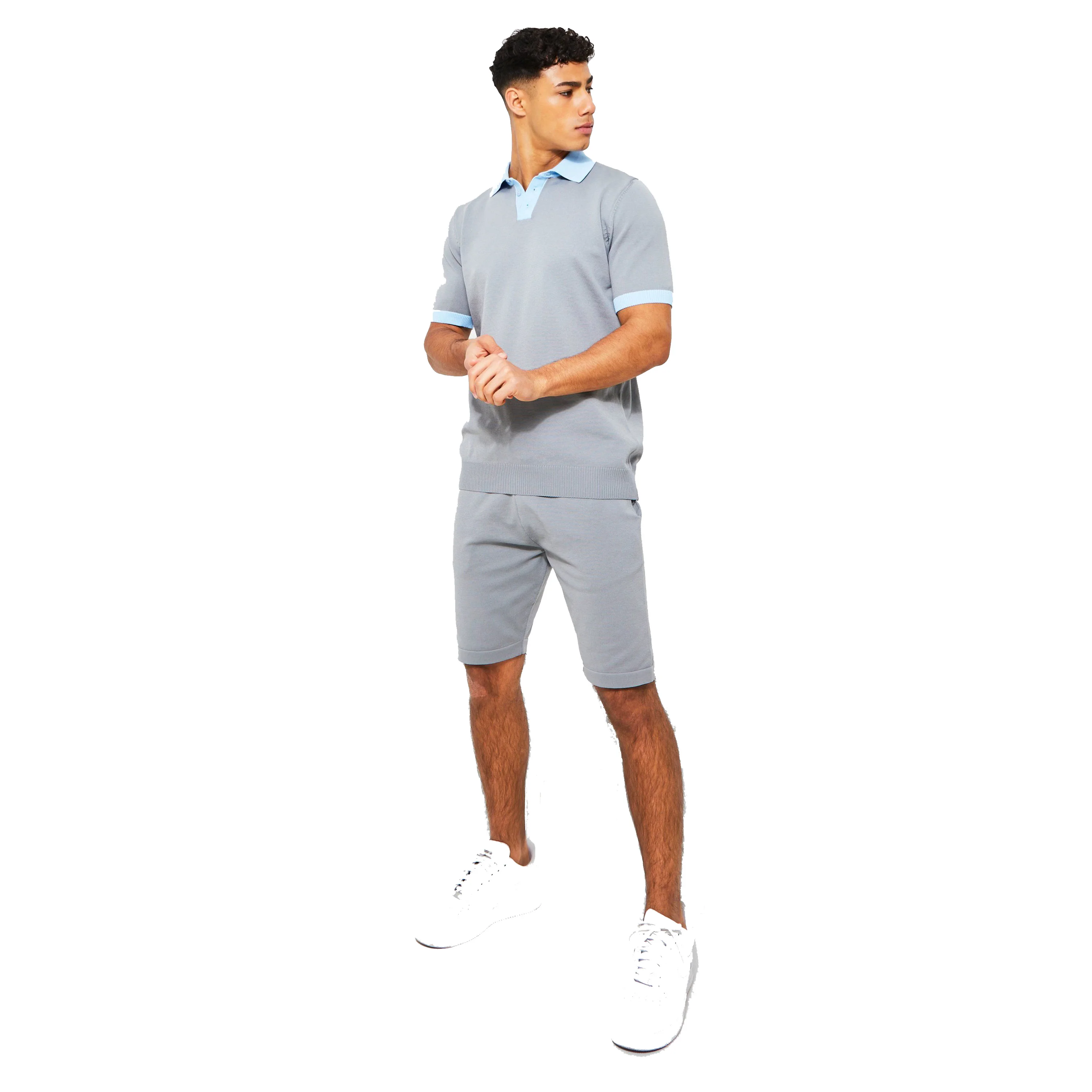 Custom Logo Summer Sportswear 2 Pieces sets Polo T Shirt Short Tracksuits Men Running Men Shorts Set short sets for men
