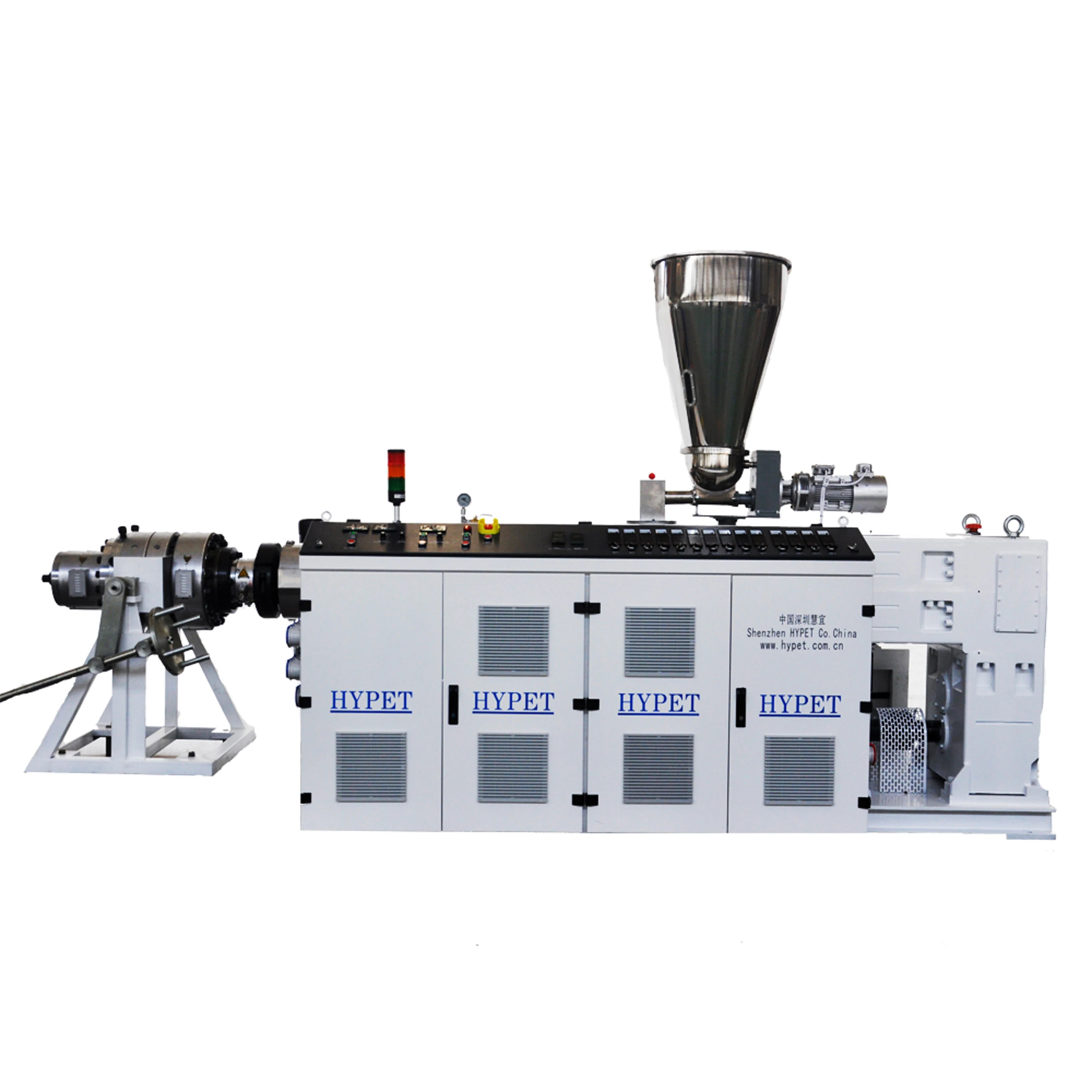 hot sell high torque twin conic screw extruders for plastic PVC pipe making