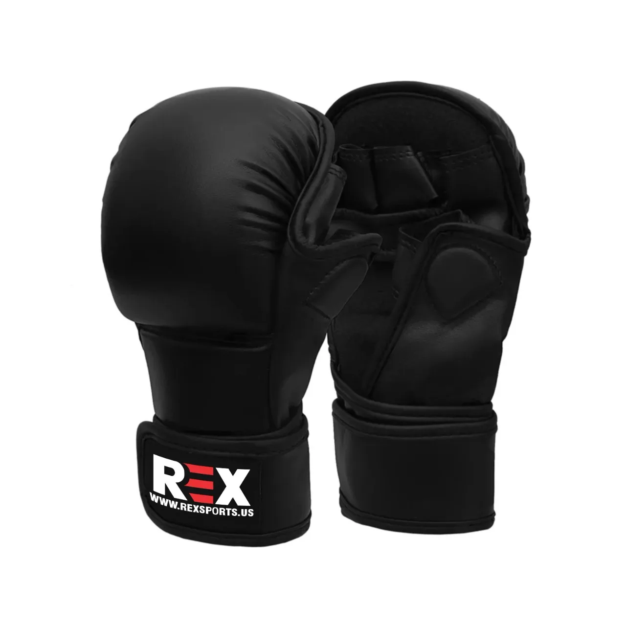 Premium Durable MMA Grappling Gloves PU Synthetic Leather OEM Wholesale Price Shooter Model Black Reinforced stitching Gloves