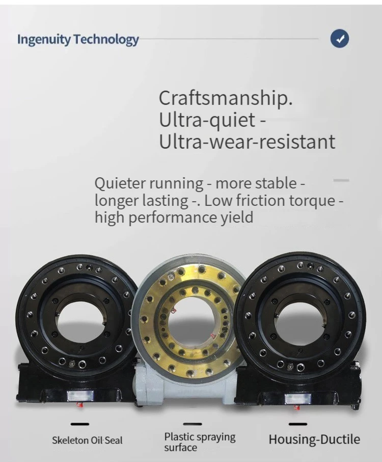 High quality Worm Enclosed Slewing Drive Slew drive SE7 with electric motor