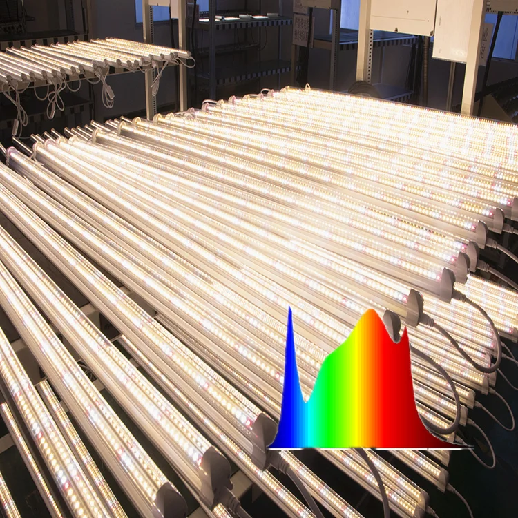 7Magic T8 LED Grow Light Strips 1ft 2ft 3ft 4ft 5ft 6ft 8ft for Seed Starting Waterproof Clone Tube Full Spectrum Sunlight