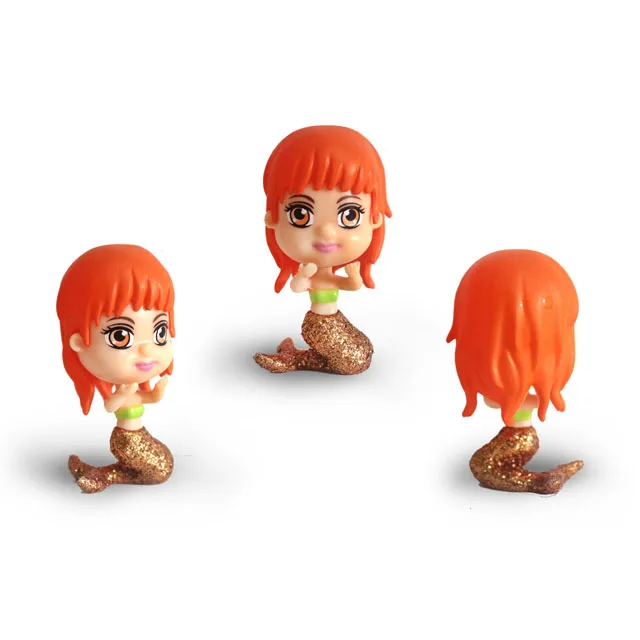 Куклы русалки из ПВХ флокирующие игрушки