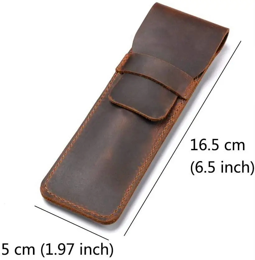 Multi Pens Pouch Vintage Style Accessories for Travel Leather Pen Case Holder Handmade For Fountain Pens